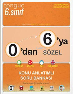 0`dan 6`ya Sözel Konu Anlatımlı Soru Bankası