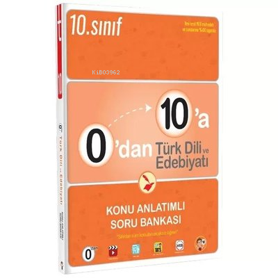 0'dan 10'a Türk Dili ve Edebiyatı Konu Anlatımlı Soru Bankası