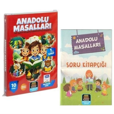 1. Sınıf Anadolu Masalları Okuma Seti - 10 Kitap Takım + Soru Kitapçığ