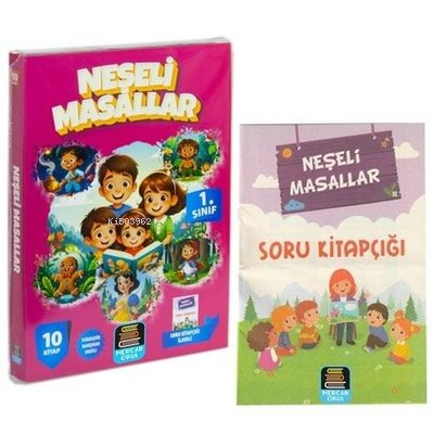 1. Sınıf Neşeli Masallar Okuma Seti - 10 Kitap Takım - Değendirme Kita