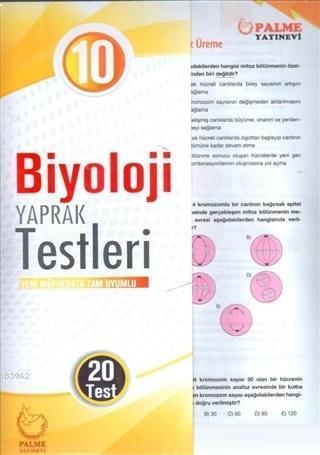 10. Sınıf Biyoloji Yaprak Testleri Yeni Müfredata Tam Uyumlu