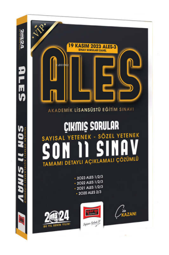 2024 ALES Son 11 Sınav Çıkmış Sorular (19 Kasım 2023 Sınavı Dahil)