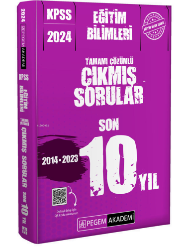 2024 KPSS Eğitim Bilimleri Tamamı Çözümlü Çıkmış Sorular Son 10 Yıl