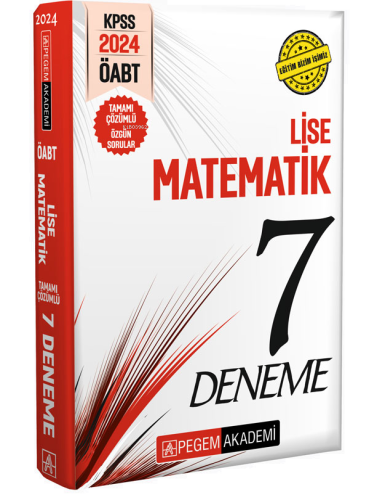 2024 KPSS ÖABT Lise Matematik Öğretmenliği Tamamı Çözümlü 7 Deneme