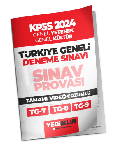 2024 KPSS Türkiye Geneli Lisans Gy-Gk ( 7-8-9 ) Deneme Sınavları Tamam