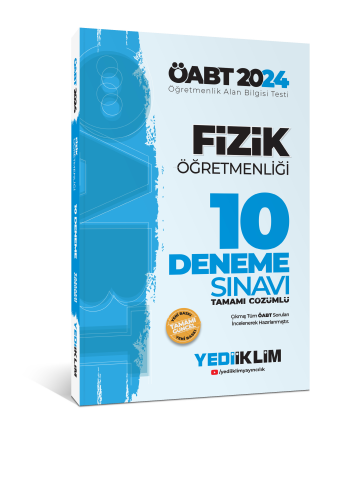 2024 ÖABT Fizik Öğretmenliği Tamamı Video Çözümlü 10 Deneme Sınavı