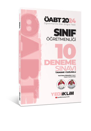 2024 ÖABT Sınıf Öğretmenliği Tamamı Çözümlü 10 Deneme Sınavı