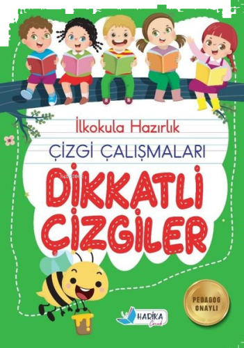 5 - 6 Yaş İlkokula Hazırlık Çizgi Çalışmaları Dikkatli Çizgiler