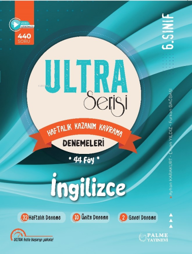 6.Sınıf Ultra Serisi İngilizce Denemeleri 44 Föy