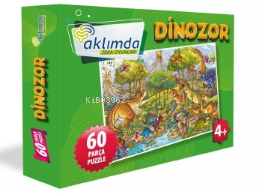 60 Parça Puzzle Dinozor