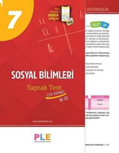 7.Sınıf - Sosyal Bilgiler - Yaprak Testi (1-32)