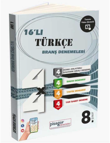 8. Sınıf Pisagor 16`lı Türkçe Denemesi