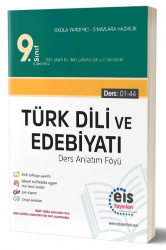 9.Sınıf DAF Türk Dili ve Edebiyatı