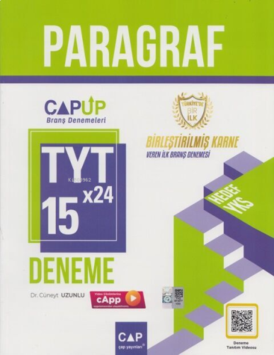 Çap Up Tyt Deneme Paragraf 15*24 - 2024