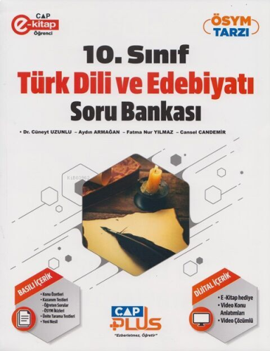 Çap Yayınları 10. Sınıf Türk Dili ve Edebiyatı Plus Soru Bankası