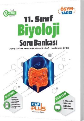 Çap Yayınları 11. Sınıf Anadolu Biyoloji Plus Soru Bankası