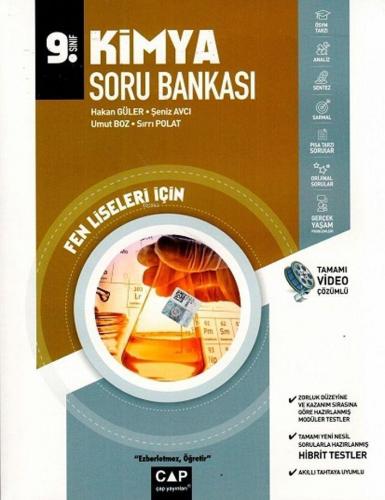 Çap Yayınları 9. Sınıf Fen Lisesi Kimya Soru Bankası Çap