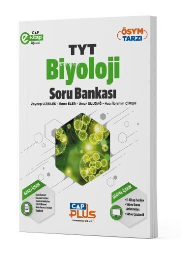 Çap Yayınları TYT Biyoloji Plus Serisi Soru Bankası