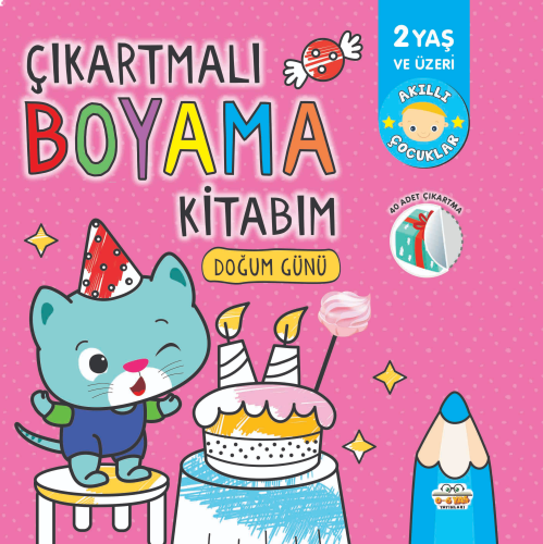 ÇIkartmalı Boyama Kitabım- Doğum Günü