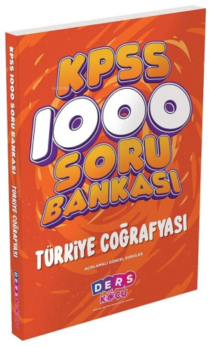 Ders Koçu KPSS Türkiye Coğrafyası 1000 Soru Bankası Çözümlü Ders Koçu 