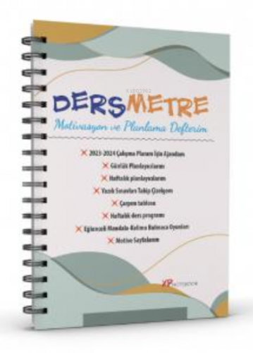 Dersmetre ;Motivasyon ve Planlama Defteri / Günlük ve Haftalık Planlay