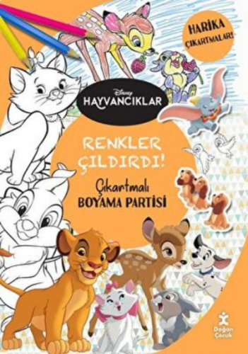 Dısney Hayvancıklar Renkler Çıldırdı Çıkartmalı Boyama Partisi