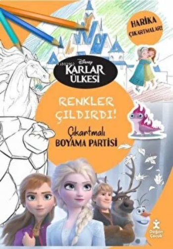 Dısney Karlar Ülkesi Renkler Çıldırdı Çıkartmalı Boyama Partisi