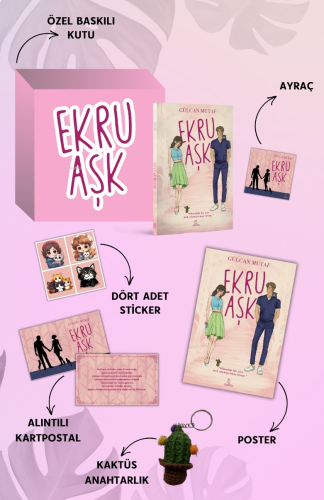 Ekru Aşk Özel Kutulu Set