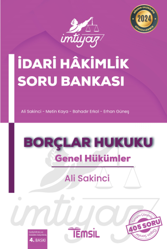 İmtiyaz İdari Hakimlik Soru Bankası Borçlar Hukuku Genel Hükümler