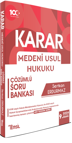 Karar Medeni Usûl Hukuku Çözümlü Soru Bankası