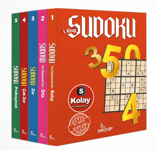 Kolaydan Zora Sudoku 5’li Set