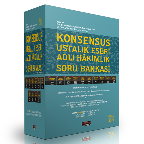 Konsensus Ustalık Eseri Adli Hakimlik Soru Bankası