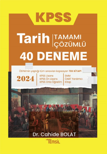 KPSS Tarih 40 Deneme Tamamı Çözümlü