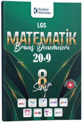 Krallar Karması 8. Sınıf LGS Matematik 20 x 9 Branş Denemeleri