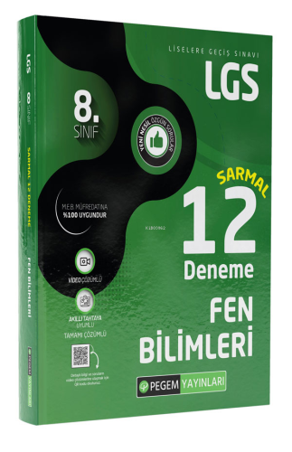 LGS 8.Sınıf Fen Bilimleri Sarmal 12 Deneme