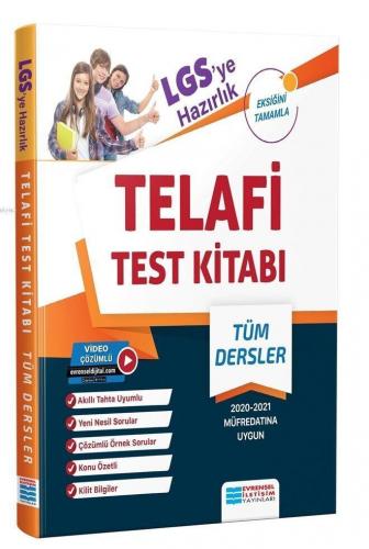 LGS ye Hazırlık Telafi Test Kitabı Video Çözümlü Evrensel İletişim Yay