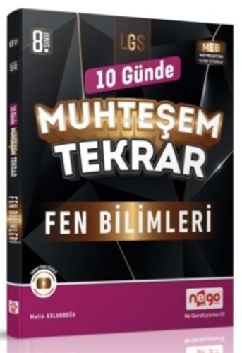 Nego Yayınları 8. Sınıf LGS Fen Bilimleri Muhteşem Tekrar