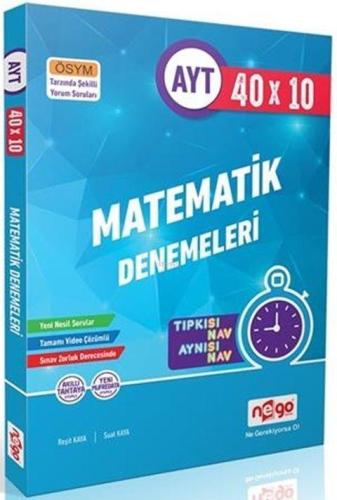 Nego Yayınları AYT Matematik 10x40 Fasikül Branş Denemeleri Nego