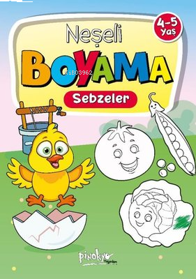 Neşeli Boyama Sebzeler 4 - 5 Yaş