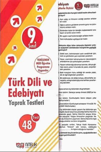 Nitelik - 9. Sınıf Türk Dili Ve Edebiyatı Yaprak Test *Yeni* 2019