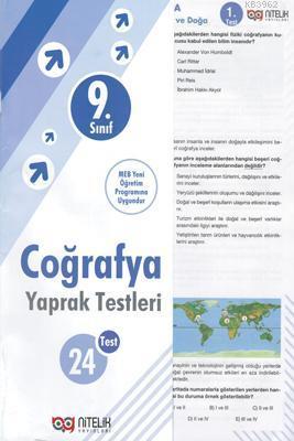 Nitelik Yayınları 9. Sınıf Coğrafya Yaprak Testleri