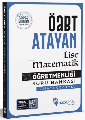 ÖABT Lise Matematik Öğretmenliği Atayan Soru Bankası Çözümlü