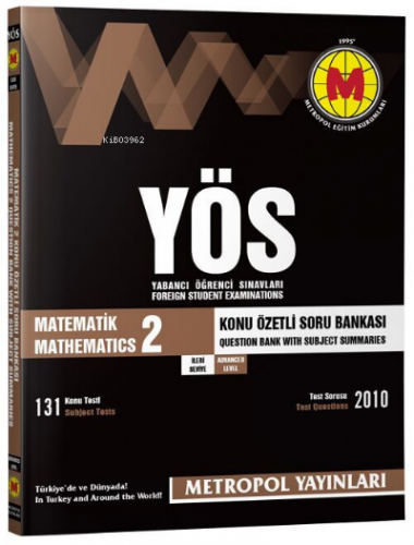 ÖS Matematik 2 İleri Seviye Konu Özetli Soru Bankası