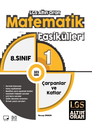 Palme 8.Sınıf LGS Altın Oran Matematik Fasikülleri 1;Çarpanlar ve Katl