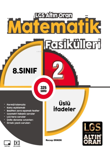 Palme 8. Sınıf LGS Altın Oran Matematik Fasikülleri 2;Üslü İfadeler