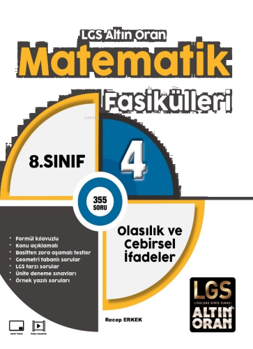 Palme 8. Sınıf LGS Altın Oran Matematik Fasikülleri 4 Olasılık ve Cebi