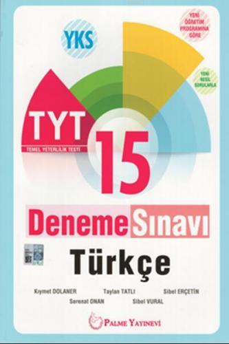 Palme Yayınları TYT Türkçe 15 Deneme Sınavı Palme