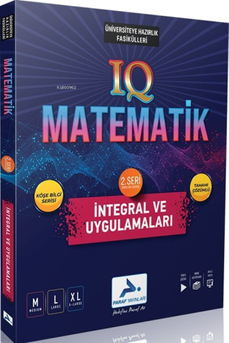 Paraf Yayınları IQ Matematik 2. Seri İntegral ve Uygulamaları Soru Küt