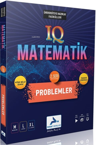 Paraf Yayınları IQ Matematik Problemler 2. Seri Soru Kütüphanesi