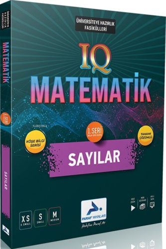 Paraf Yayınları IQ Matematik Sayılar 1. Seri Soru Kütüphanesi